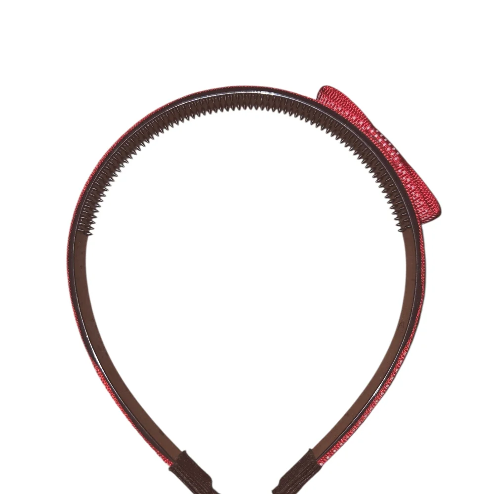 Elegant Red Headband with Bow‎